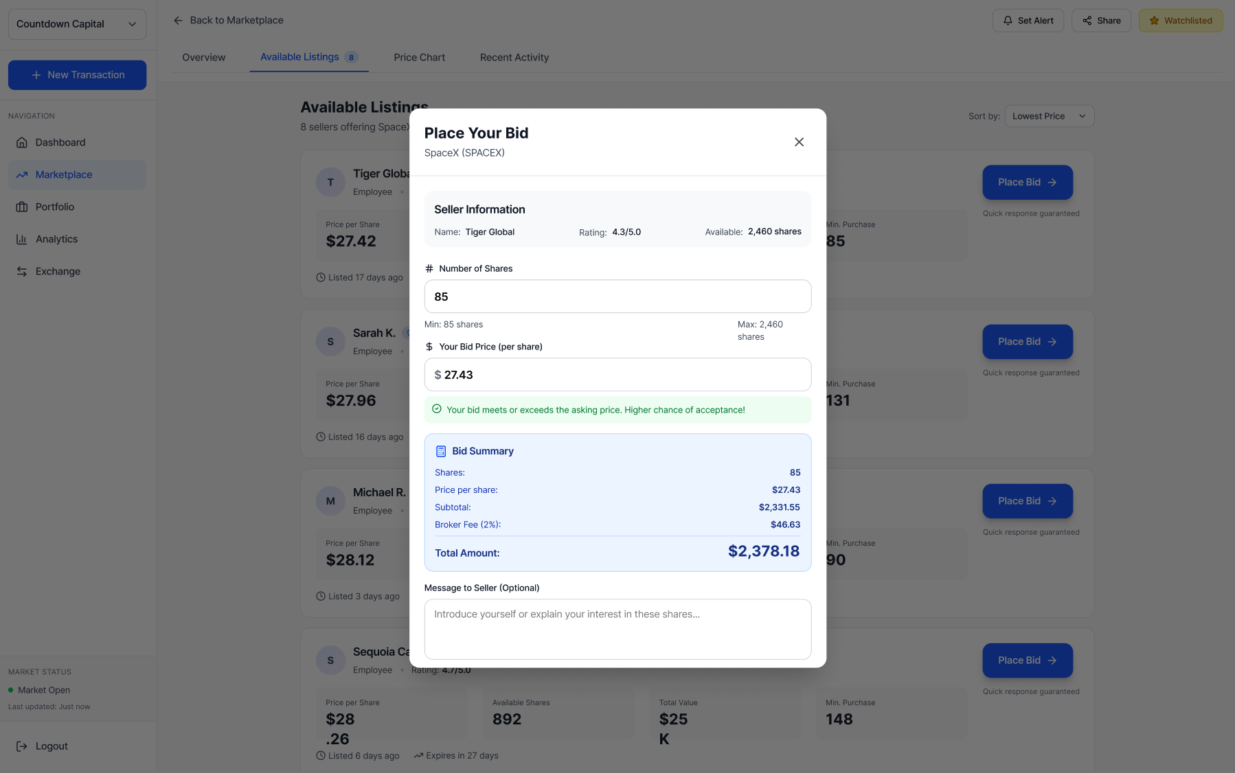 Allocations Transaction
